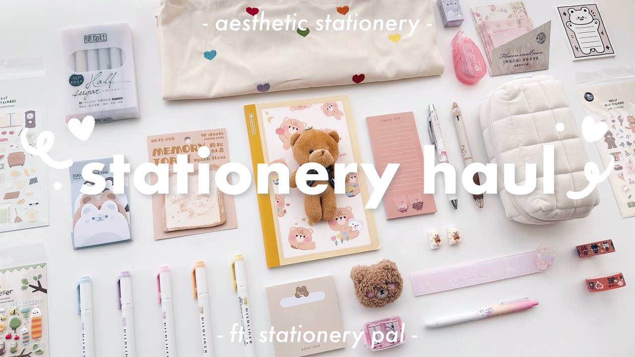 🧸 huge stationery haul + GIVEAWAY! // ft. stationery pal