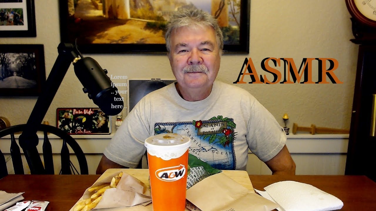 ASMR A&W BURGER MUKBANG: 