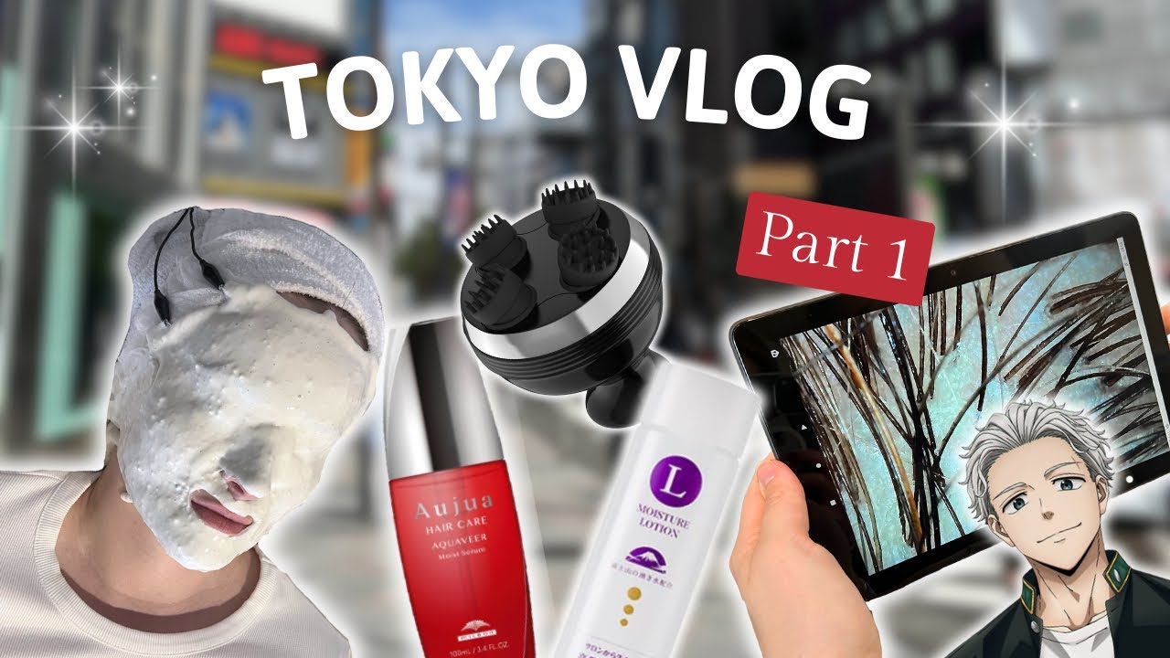 TOKYO VLOG 🇯🇵 Trying Japanese Head Spa & Face Lift Treatment! 🎏