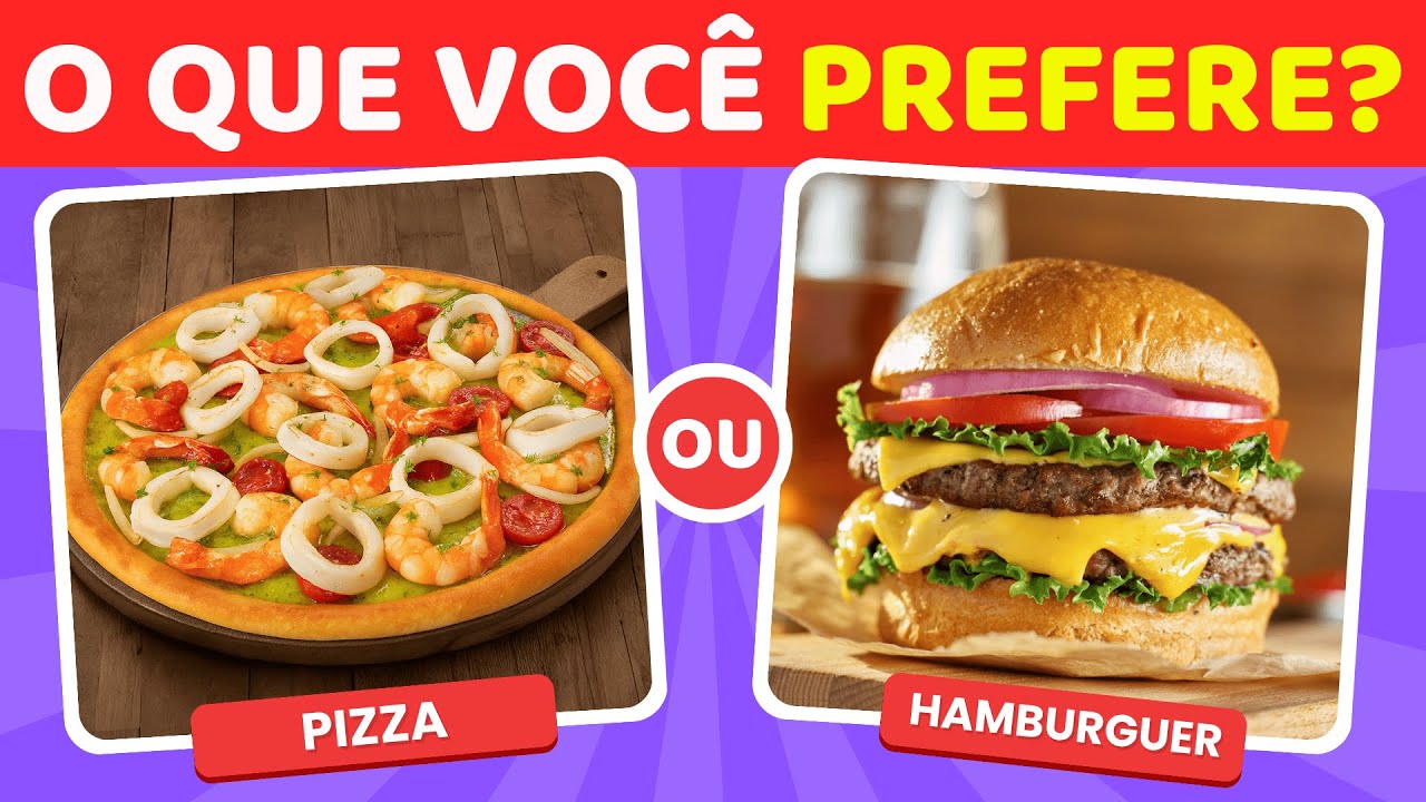 🔥 Jogo Das Escolhas| O Que Você Prefere? Edição Gastronômica De Comidas E Bebidas 🍟🍹🍰 | Guinea Quiz