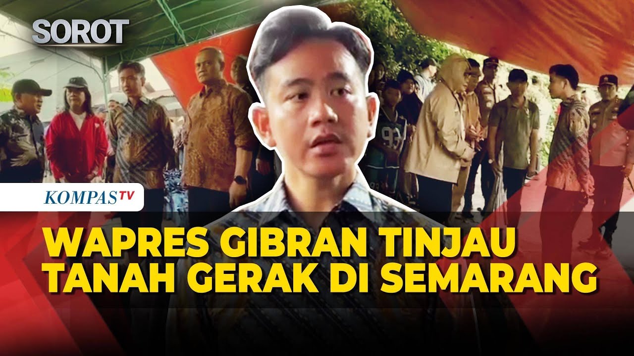 Momen Wapres Gibran dan Gubernur Luthfi Tinjau Tanah Gerak di Kampung Sekip, Semarang