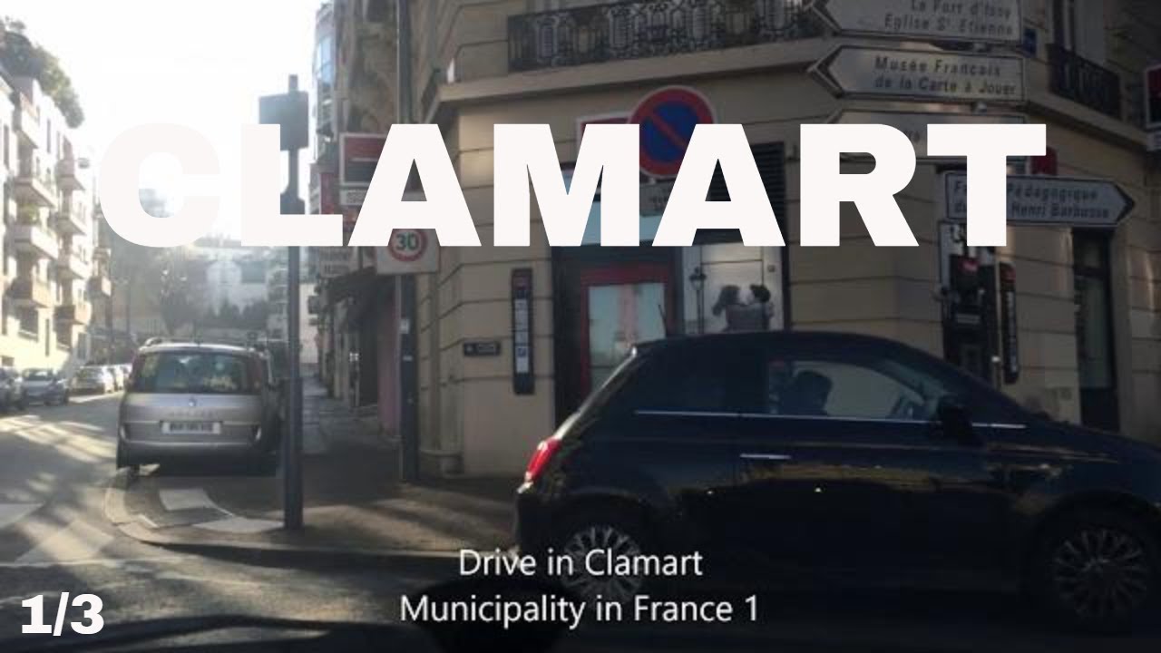 Drive in Clamart Municipality in France