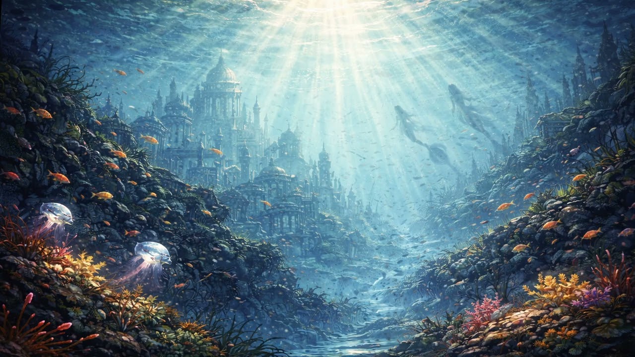 Moonlit Trench of Echoes | Fantasy Underwater Music Mix (Calm & Tense Themes)