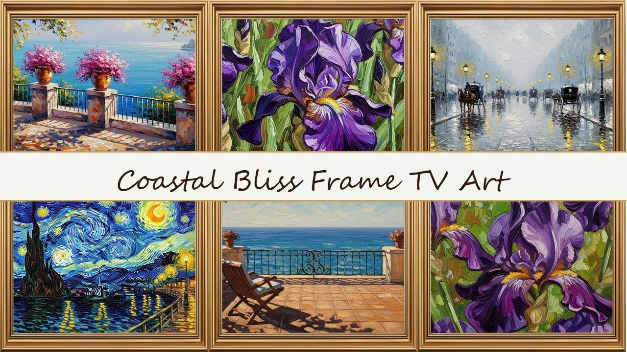 Golden Frame TV Art Gallery | Luxury Digital Paintings for Samsung The Frame & Smart TVs