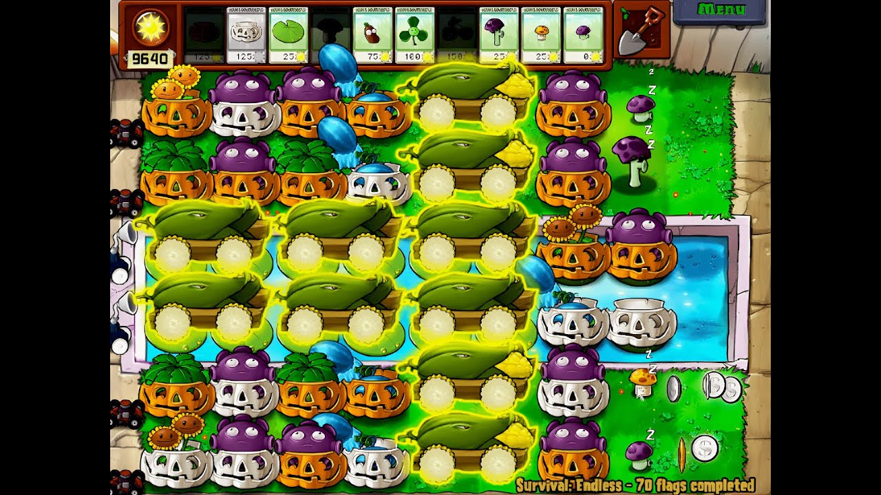 Trying The Most BROKEN Strategy In PvZ Survival Endless To Reach 500 Flags Part 5| 71-80