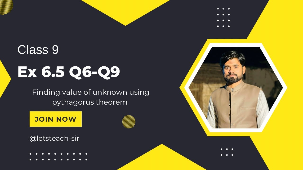 Ex 6.5 Q 6-9 of class 9 math new book | Trigonometry | lec by sir umer