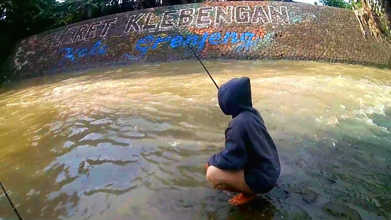 Nekat Mancing Tawes Sirip Merah Saat Sungai Banjir | Mancing Tawes Sirip Merah Di kota Solo