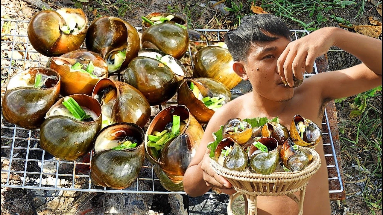 Unique Method Of Cooking Snails With Sterilized Milk Sauce, Sterilized Milk Grilling With Snails