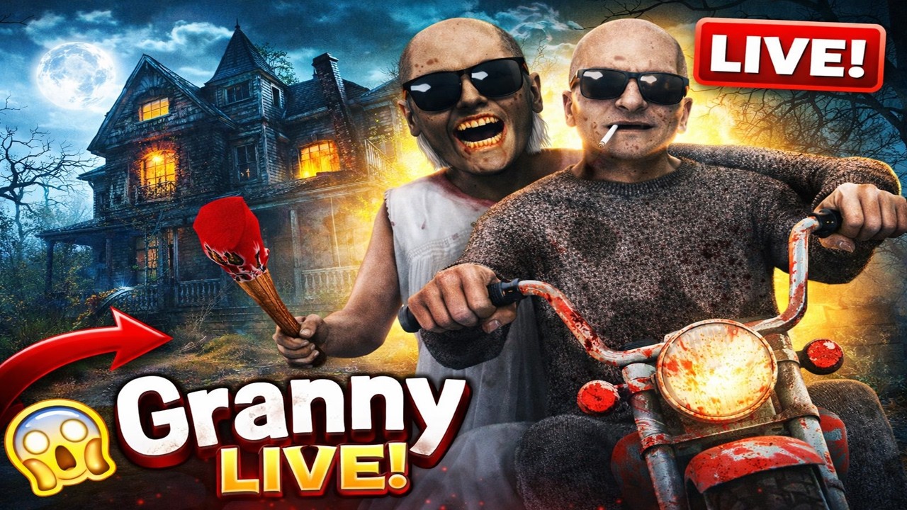 🔴GRANNY LIVE 😱 | Can I Escape Without Dying? #Granny #GrannyLive #HorrorGame #gaminglive