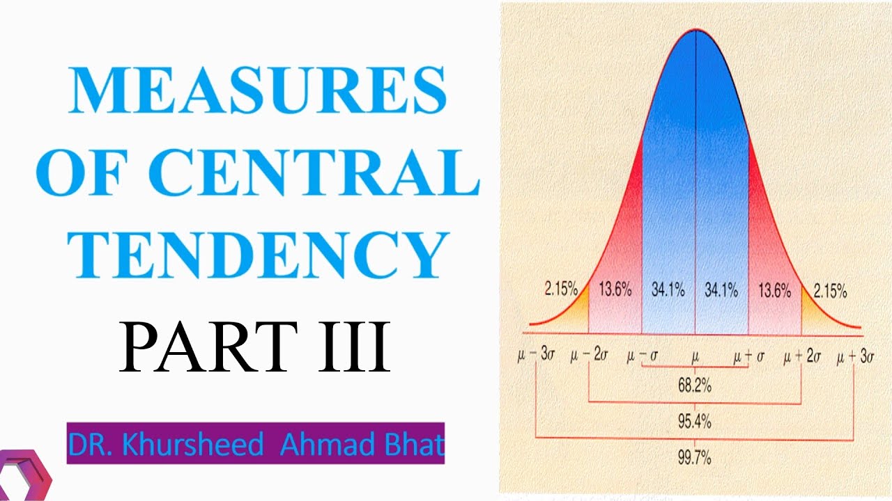 MEASURES OF CENTRAL TENDENCY - PART III