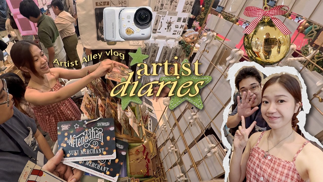 Artist Diaries | Vlog 01: Part 2, A 3-Day Local Christmas Art Market in Cebu, PH, Artist Alley Vlog