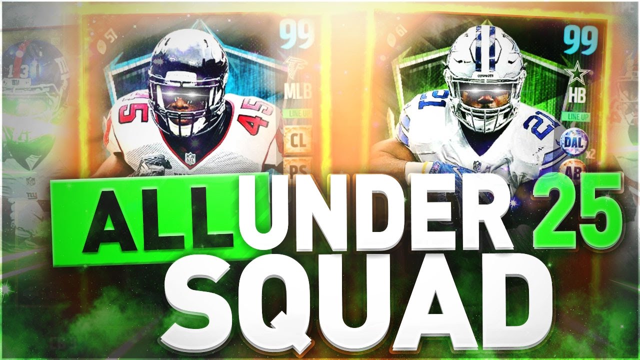 BEST PLAYERS UNDER 25 YEARS OLD! ALL-UNDER 25 TEAM SQUAD BUILDER! MADDEN 17 ULTIMATE TEAM