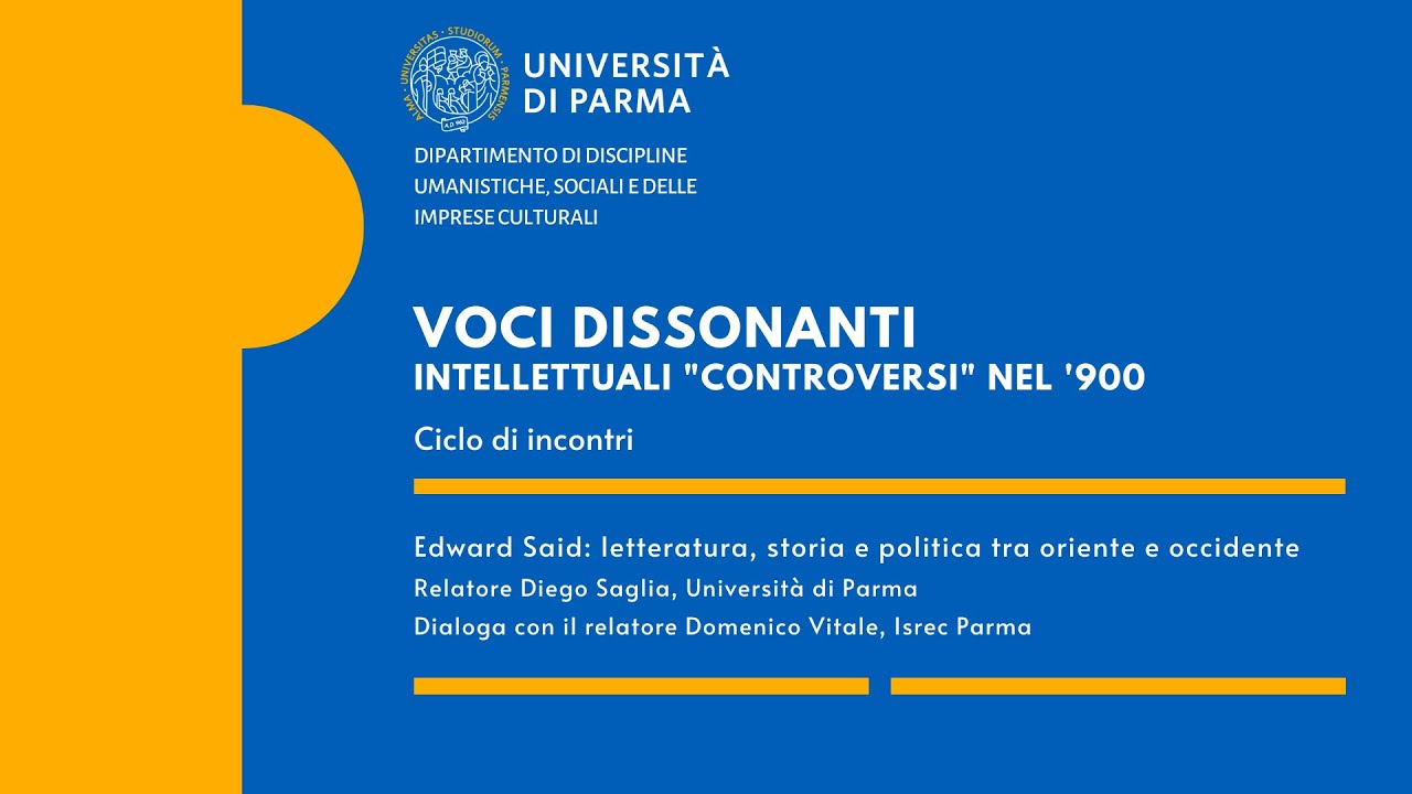 Edward Said: letteratura, storia e politica tra oriente e occidente