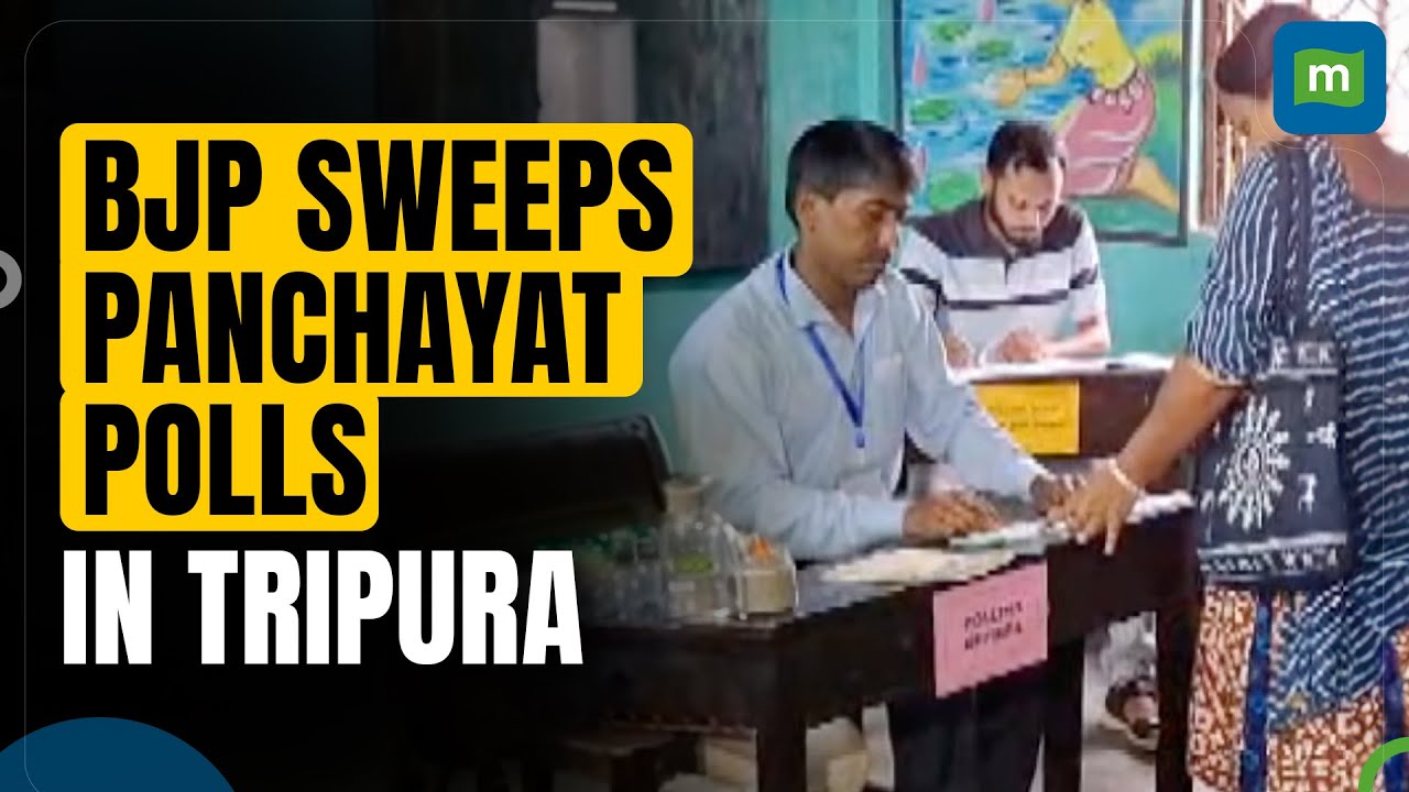 BJP sweeps panchayat polls in Tripura, wins 97 percent of seats