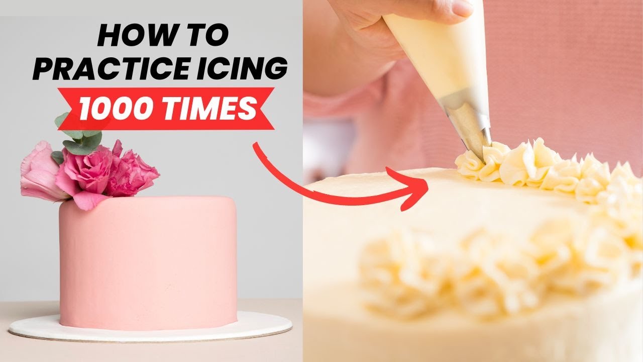 Practice Cake Frosting over 1000 Times! - Chef’s Trick on how to practice Cake frosting on a budget