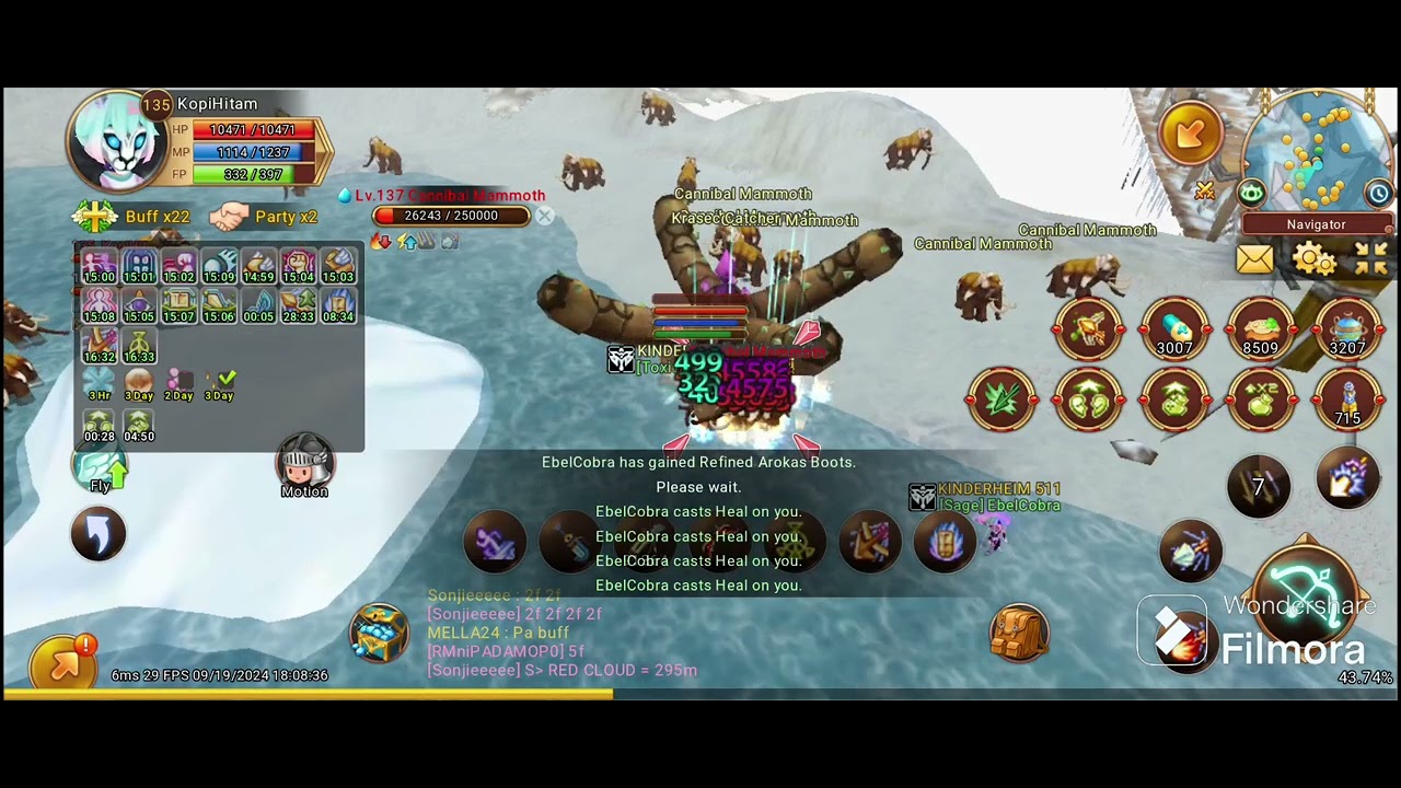 FLYFF UNIVERSE || RANGER AOE HUNT TIME || Mobile Gameplay