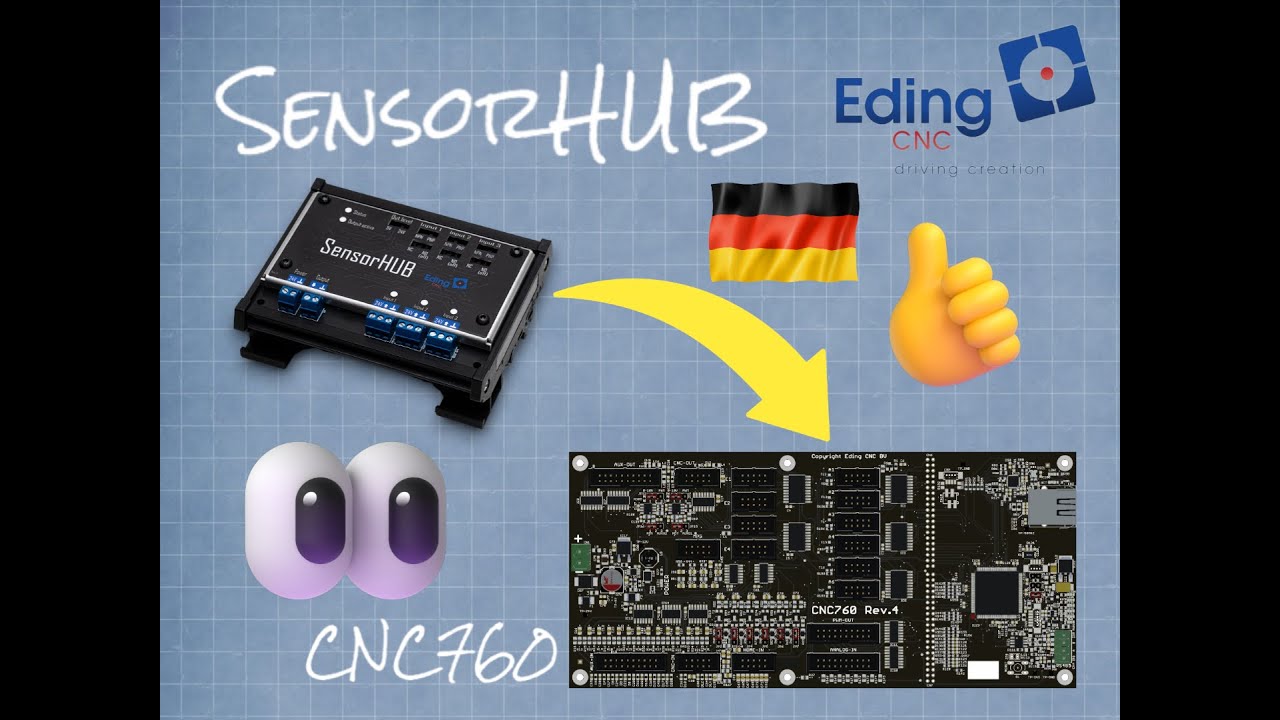 💡EdingCNC SensorHUB verbunden mit CNC760 - Deutsch