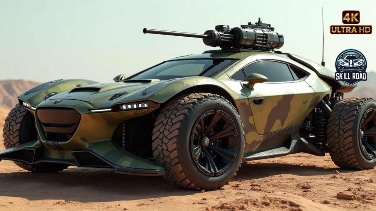 Post-Apocalyptic Armored Cars in Stunning 4K | AI-Generated Footage of Survival Machines