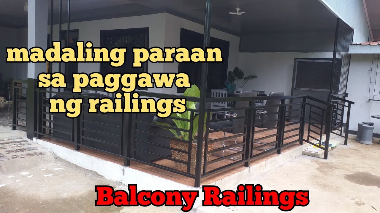 paano gumawa ng balcony railing sa mabilis na paraan| #balcony #terracerailing #terrace