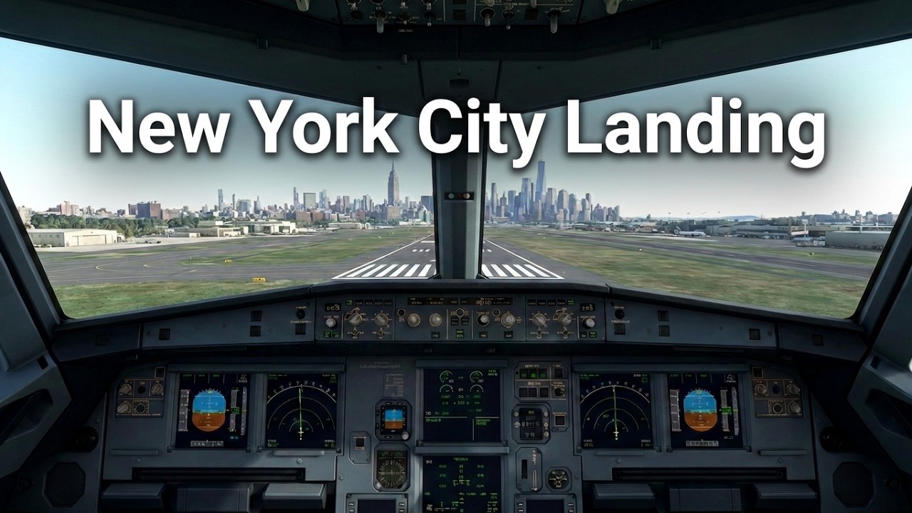 Landing in New York City | KLGA (LGA) | LaGuardia Airport #landingvideo #newyork #fs2020xbox #fs20