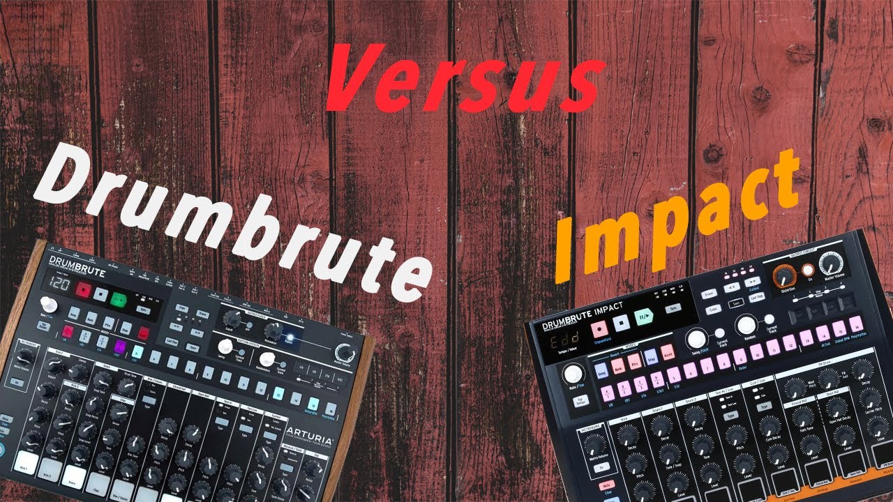Arturia Drumbrute vs Arturia Drumbrute Impact [No Talking, Just Playing]