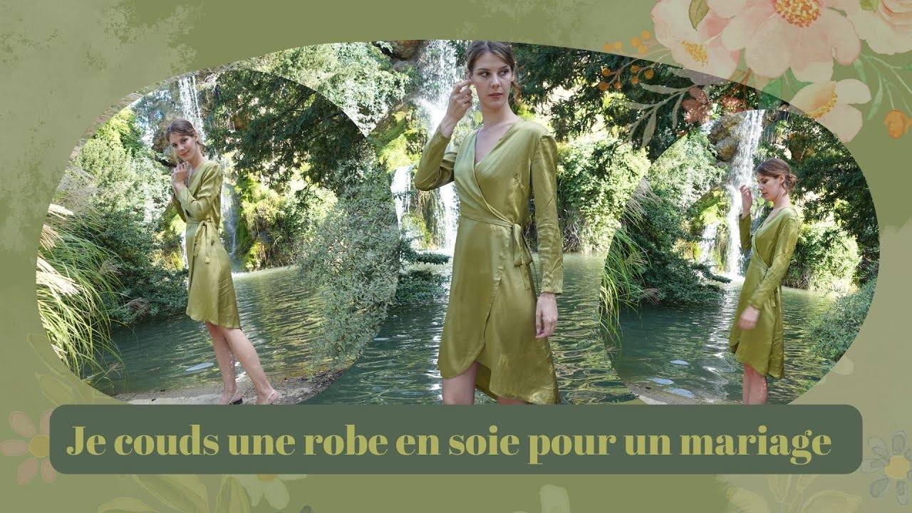 Je couds une robe en soie pour un mariage