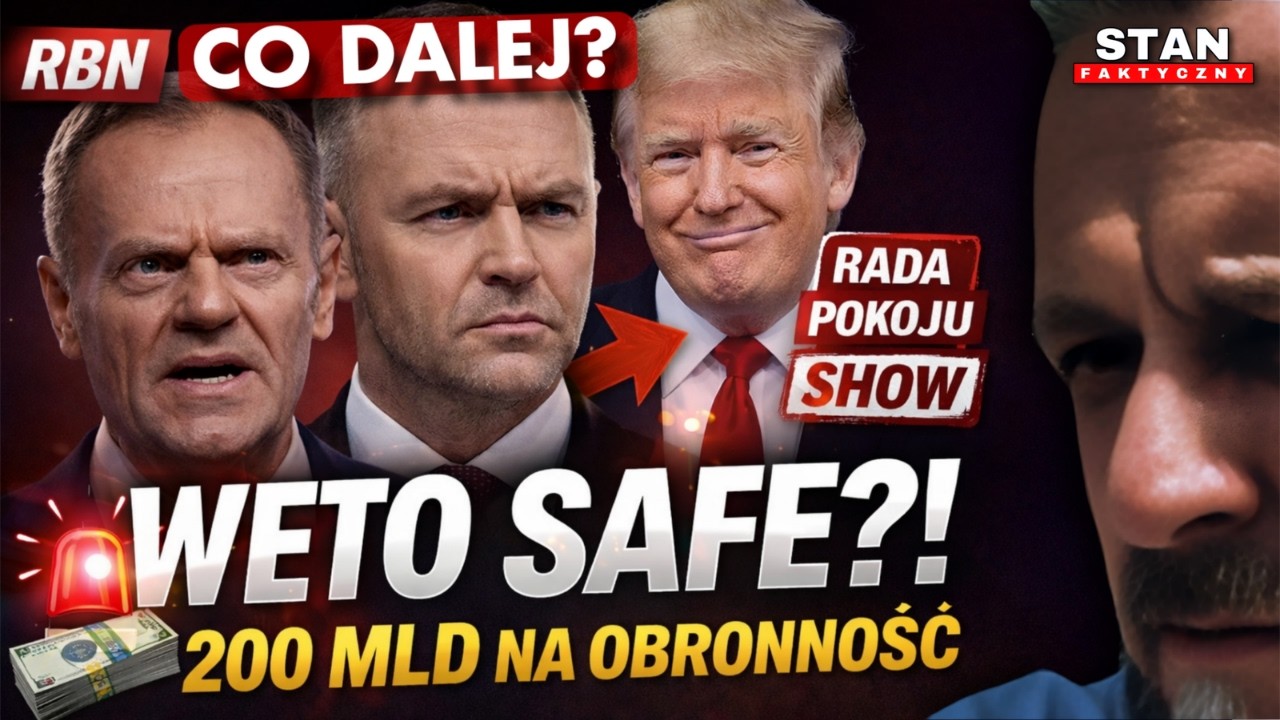 🚨 Nawrocki kręci nosem na SAFE, a Trump wciska &bdquo;Radę Pokoju&rdquo; | Tusk: dość tej gry ‼️