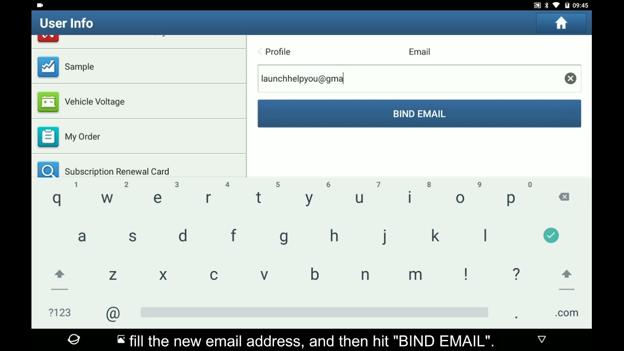 Change Launch Account Bound Email