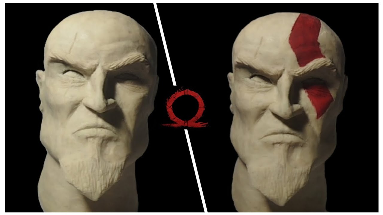 Kratos Clay Sculpture - God of War Fan Art! (Sculpting Tutorial)