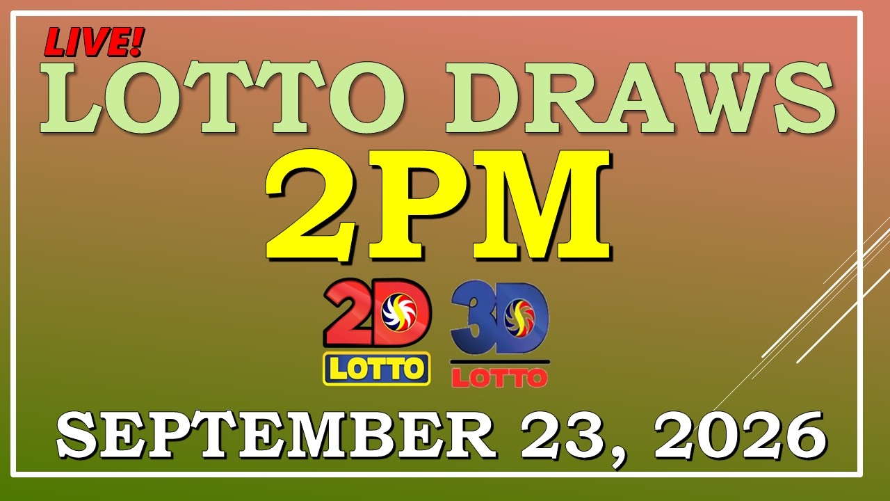 LOTTO RESULT 2PM DRAW ,  SEPTEMBER 23, 2026@LottoResultTV15K