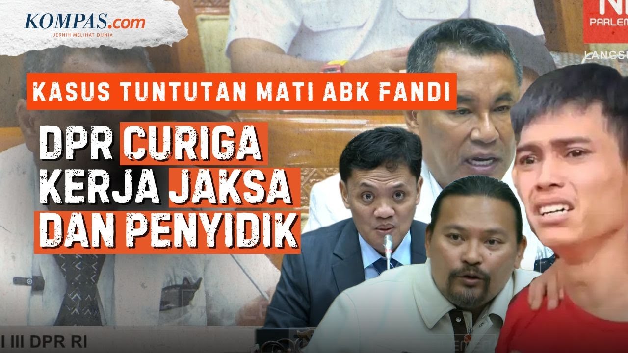 DPR Curiga Pengacara Pilihan Penyidik dan Jaksa yang Tuntut Hukuman Mati ABK Fandi