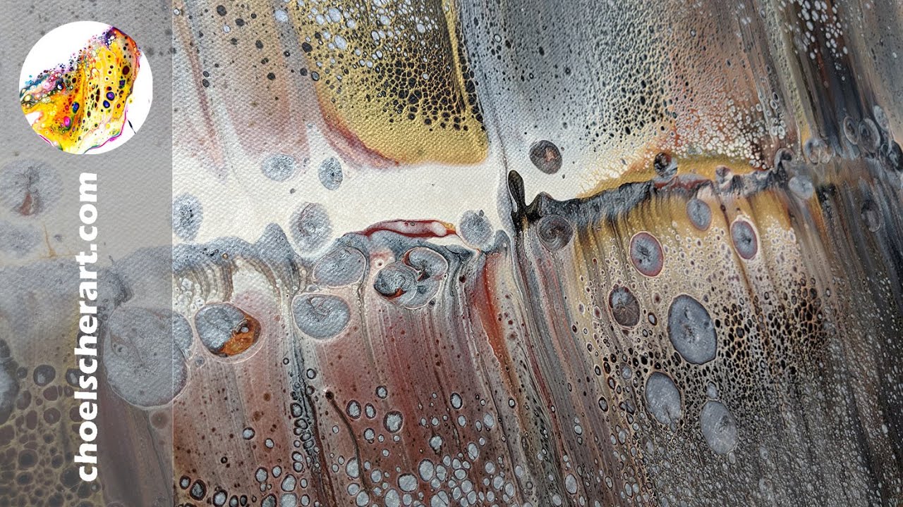 🔥The New Favorite! Acrylic Pour Painting Swipe Technique-SOLD🔥