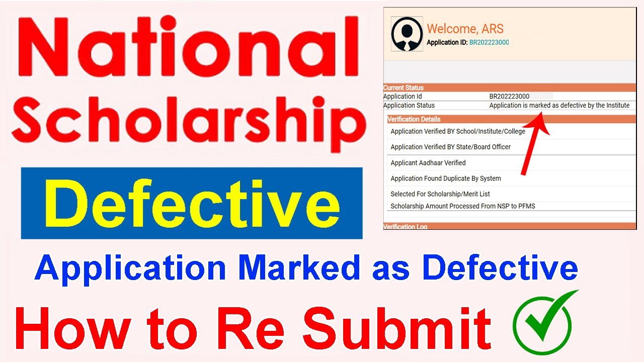 National Scholarship Form Defective 😭 How to Re Submit NSP Scholarship 2022-23🔥 ICT Academy NSP