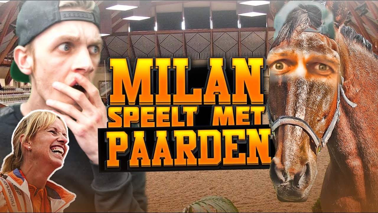 MILAN SPEELT.. MET PAARDEN