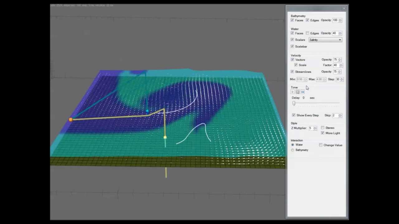 water simulation using hands