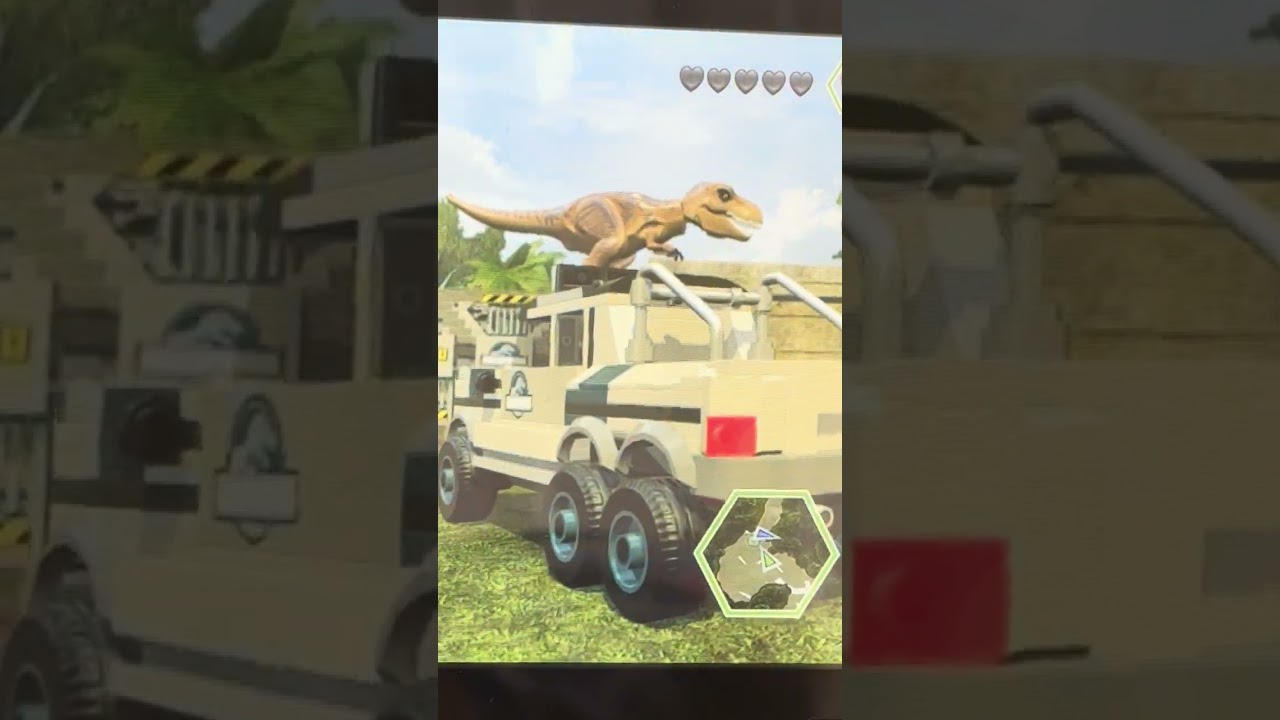 T-Rex vs Player Battle! 🦖💥 Car Flips & Chaos in LEGO Jurassic World!