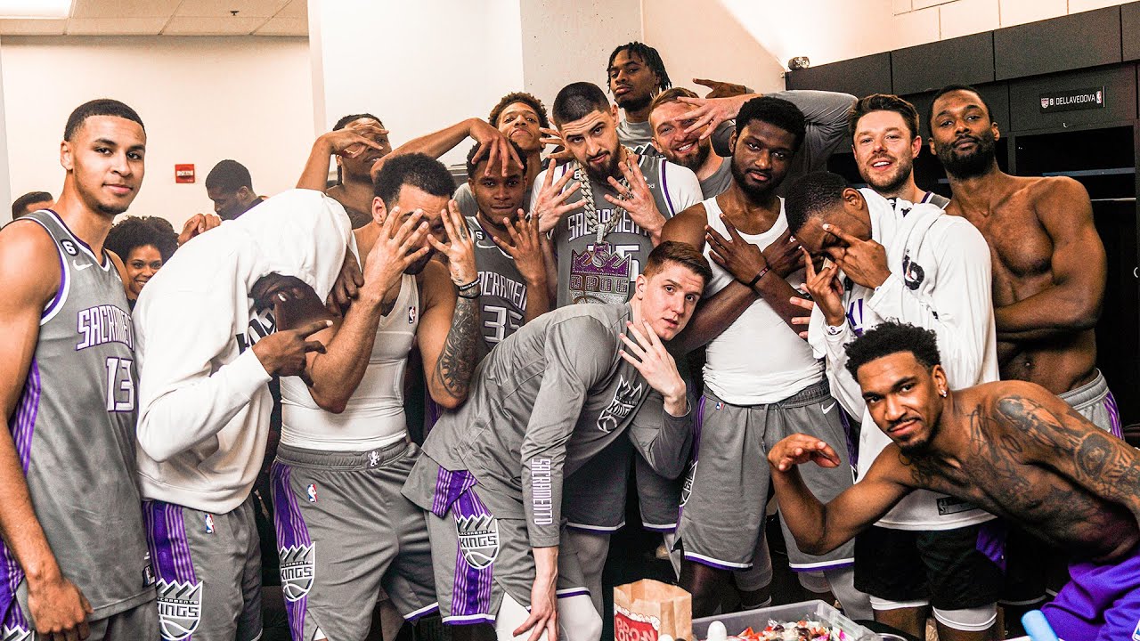 Inside the Kings Locker Room after Clinching a Playoff Berth