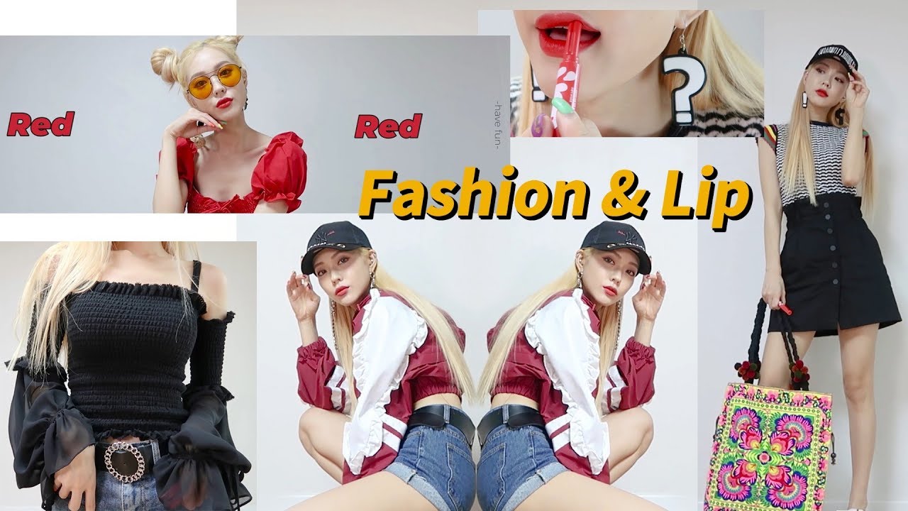 금발 변신!!👩🏼 일주일 여름 스타일링+립컬러 LookBook Fashion&Lip (with CC Subs) | Heizle