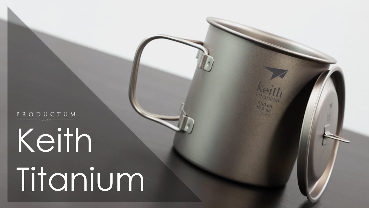 Keith Titanium Mug with Folding Handle and Lid - Ti3206 - Unboxing and Review