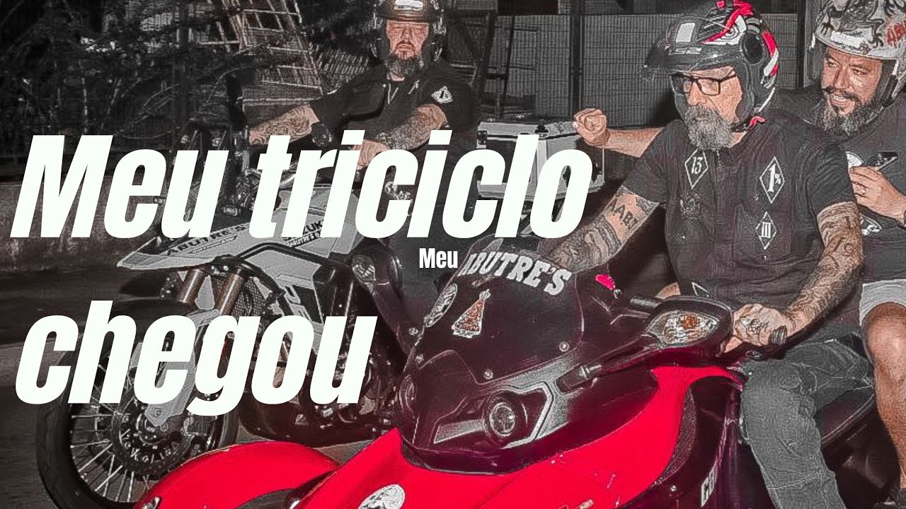Meu triciclo chegou!! Irmandade Abutres em peso na entrega