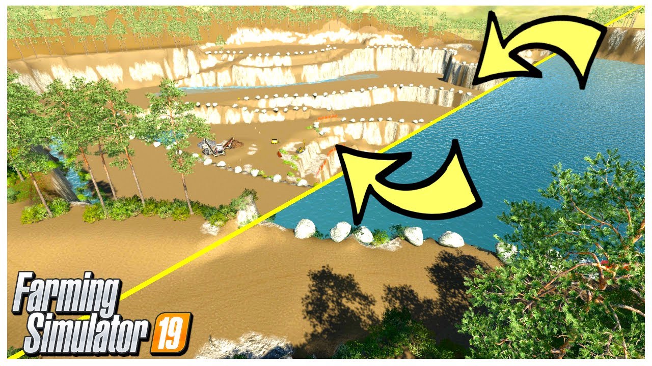 DRAINING A QUARRY TO START UP A MINE | Farming Simulator 19