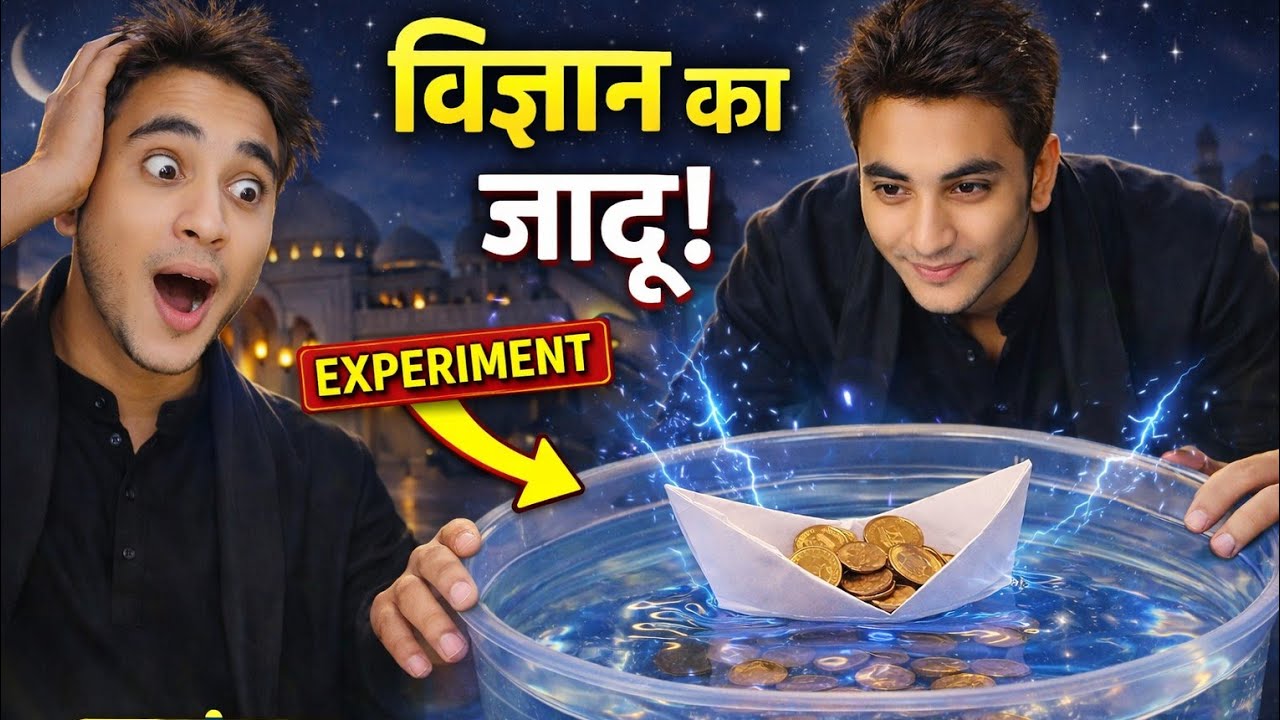Paper Ki Naav vs Coins Challenge 😱 | Kaun Jeetega? Science Magic Experiment