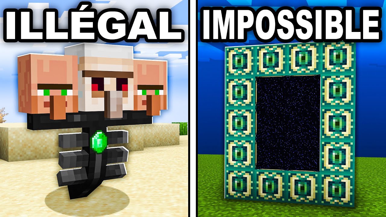 25 ASTUCES ILLÉGALES que TU ne CONNAIS PAS sur Minecraft !