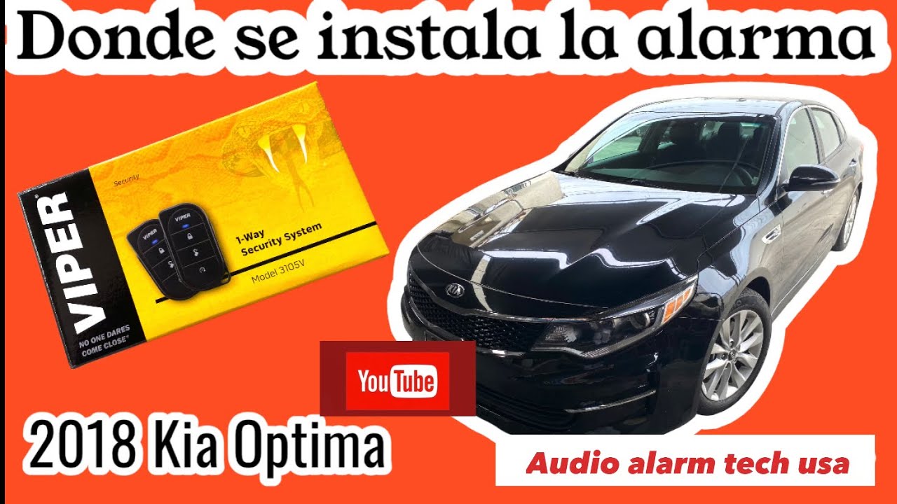 Как установить сигнализацию. Как установить автомобильную сигнализацию на Kia Optima 2018 года.