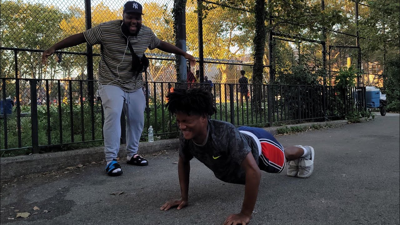 People really can't do 50 push UPS!! @DEMARJAYSMITH07did 200  Straight/Jayport did 150 straight !!