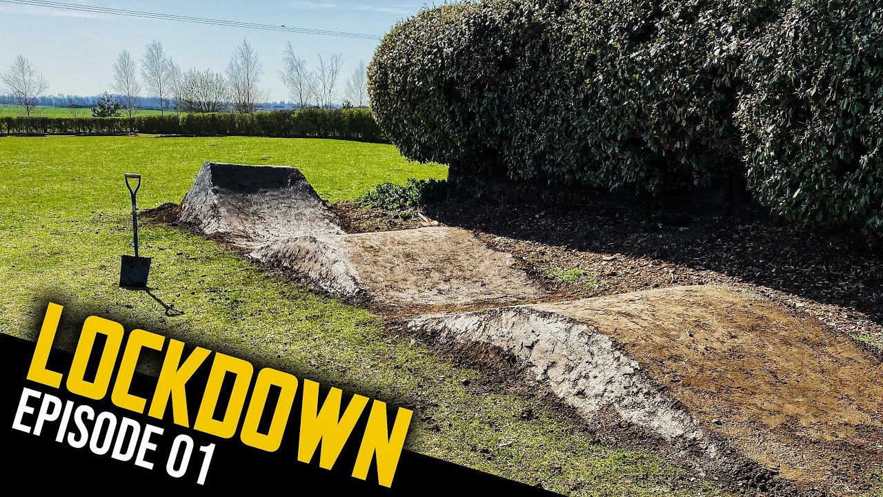 I’M BUILDING MTB DIRT JUMPS IN MY BACKYARD!! LOCKDOWN EP1