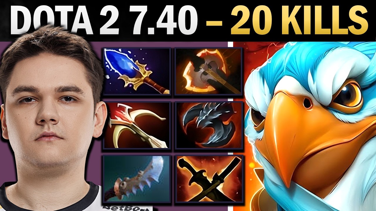 Kez Pro Carry with 20 Kills and Aghanims - Dota 7.41