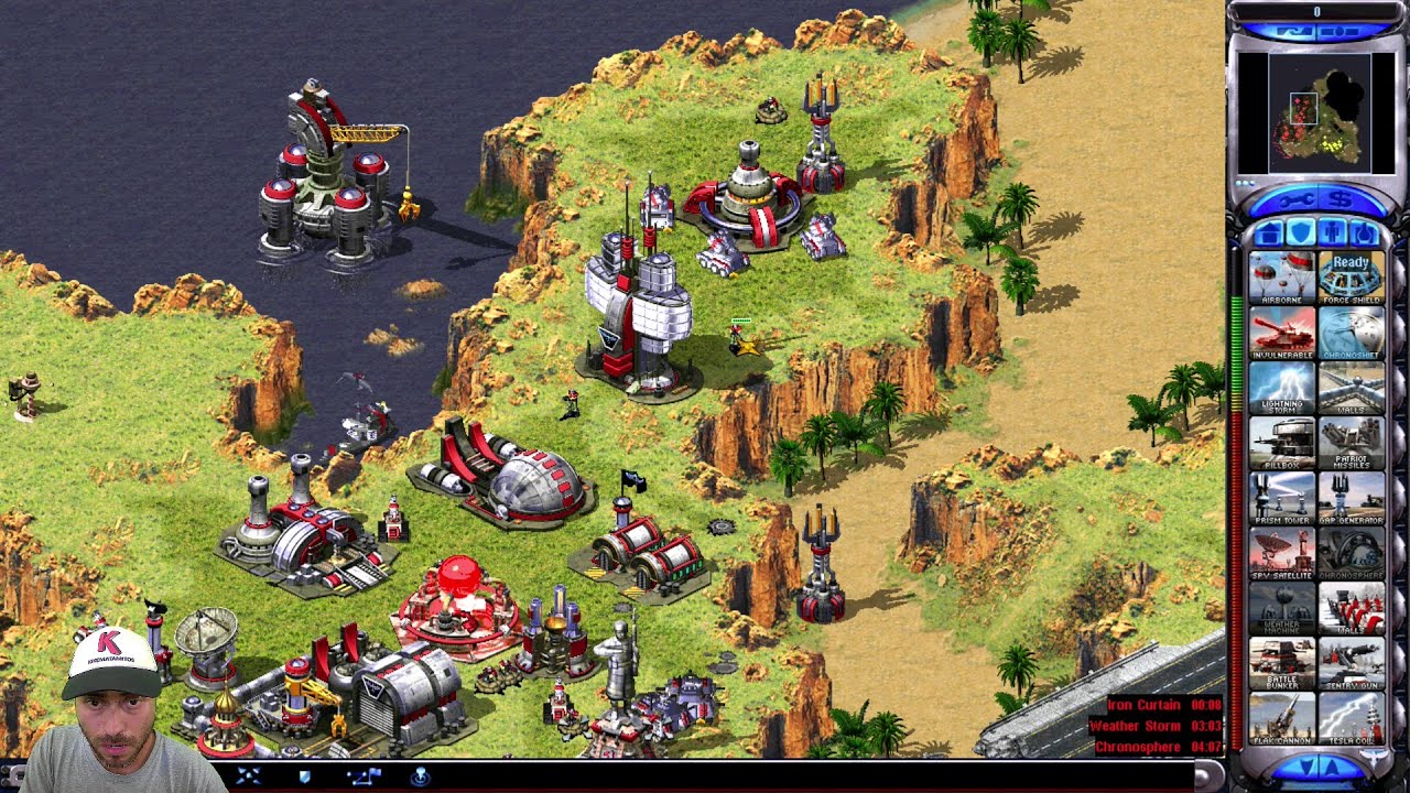 Kikematamitos vs 2 Noobs online multiplayer Red Alert 2 Gameplay in Canyon Fodder map with crates