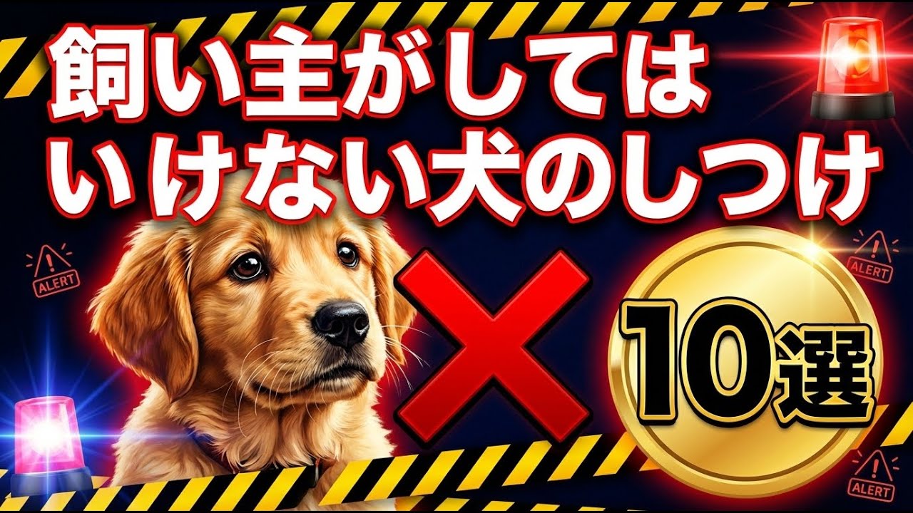 【NGな対応10選！】飼い主がしてはいけない犬のしつけ方を１０個紹介します！