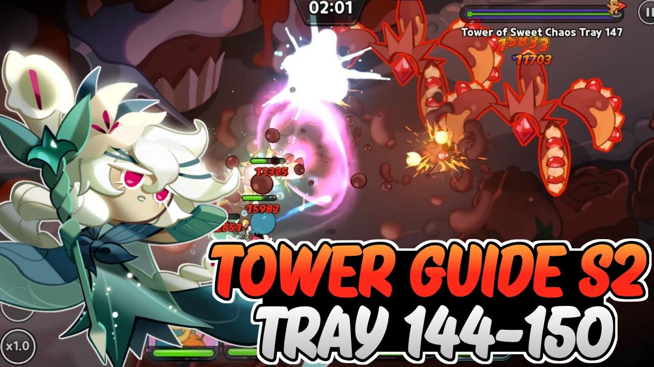 GUIDE TOWER OF SWEET CHAOS S2 TRAY 144 145 147 148 149 150 - COOKIE RUN KINGDOM